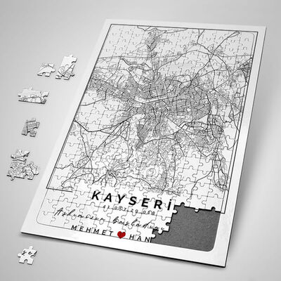 Aşkımızın Şehri Krokili ve Haritalı Puzzle - 1