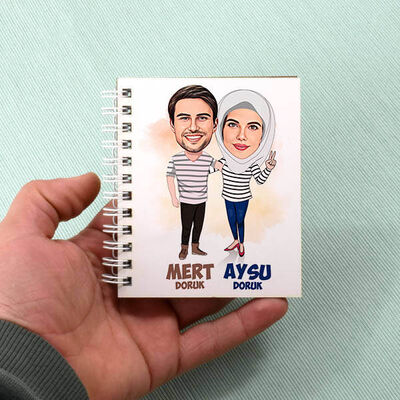 Seninle Her An Birlikteyiz Karikatürlü Defter - 1