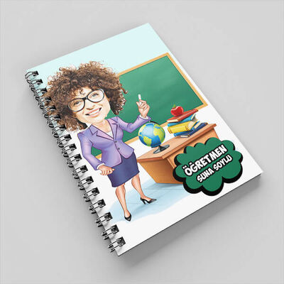 Sevgili Öğretmenim Karikatürlü Defter - 1