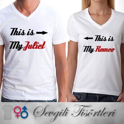 Sevgili Tişörtleri - Romeo ve Juliet Tişört - 1