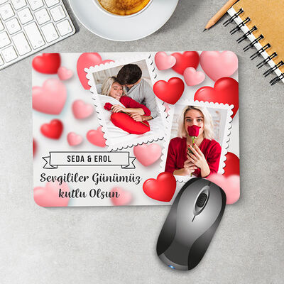 Sevgililer Günü Hediyesi Fotoğraflı Mousepad - 1
