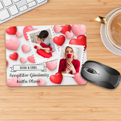 Sevgililer Günü Hediyesi Fotoğraflı Mousepad - 2