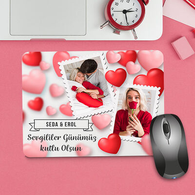 Sevgililer Günü Hediyesi Fotoğraflı Mousepad - 3