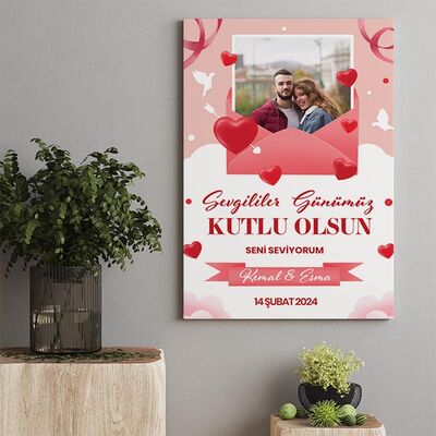 Sevgililer Günümüz Temalı Kanvas Tablo - 2