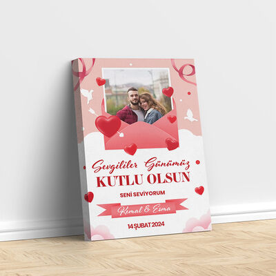 Sevgililer Günümüz Temalı Kanvas Tablo - 3