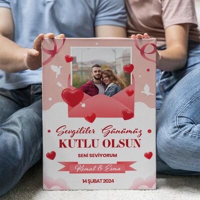 Sevgililer Günümüz Temalı Kanvas Tablo - 1