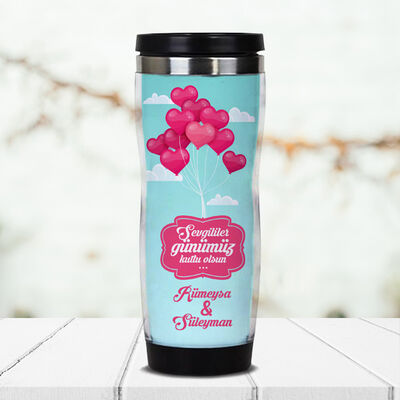 Sevgililer Günü Temalı Termos Mug - 1