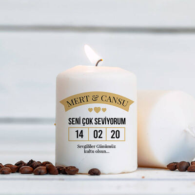 Sevgililer Gününe Özel Romantik Mum - 1