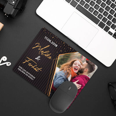 Sevgililer İçin Romantik Fotoğraflı Mousepad - 2