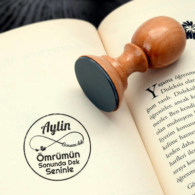 Sevgililere Özel Ahşap Mühür Seti - 4