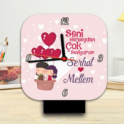 Sevgililere Özel Aşk Masa Saati - 1