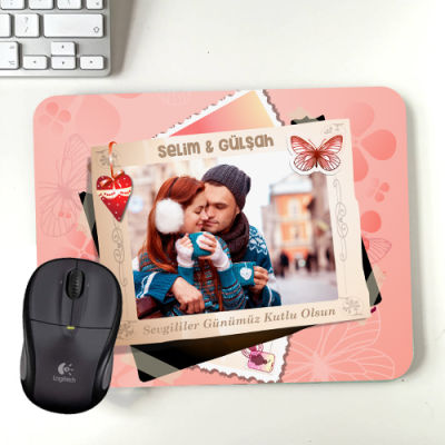 Sevgililere Özel Fotoğraflı Mousepad - 1