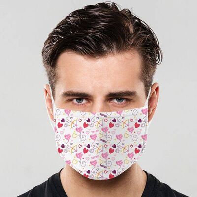 Sevgililere Özel İki İsimli Romantik Maske - 1