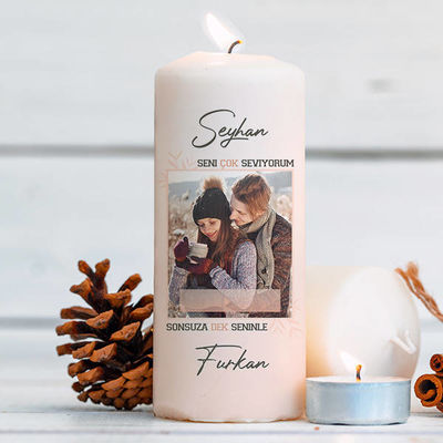 Sevgililere Özel Romantik Mum - 1