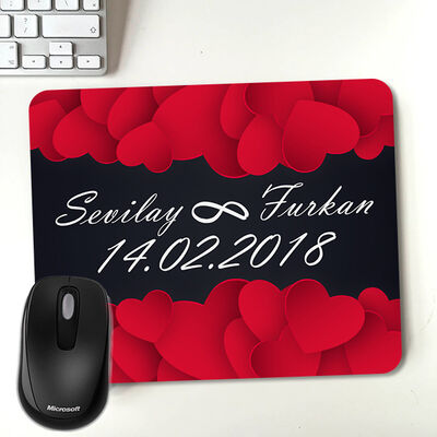 Sevgililere Özel Sonsuz Aşk Mousepad - 1