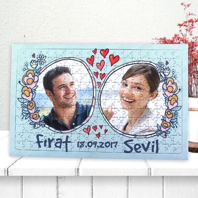 Sevgiliye Fotoğraflı 240 Parça Puzzle - 1