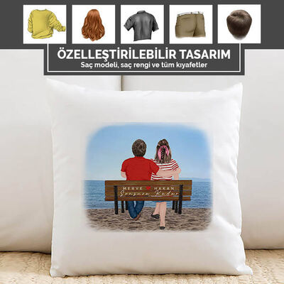 Sevgiliye Hatıralık Özelleştirilebilir Yastık - 1