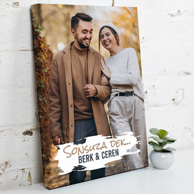 Sevgiliye Hediye Fotoğraf Baskılı Kanvas - 1
