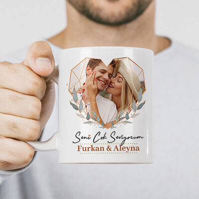 Sevgiliye Hediye Fotoğraf Baskılı Kupa Bardak - 2