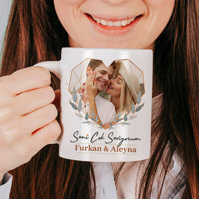 Sevgiliye Hediye Fotoğraf Baskılı Kupa Bardak - 3