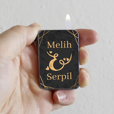 Sevgiliye Hediye İki Harfli Lüks Çakmak - 2
