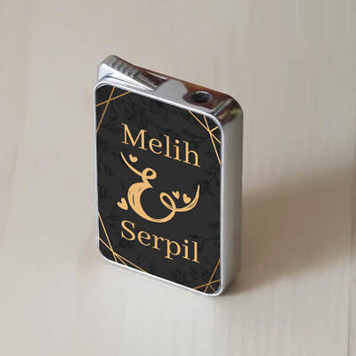 Sevgiliye Hediye İki Harfli Lüks Çakmak - 3