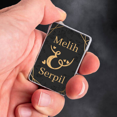 Sevgiliye Hediye İki Harfli Lüks Çakmak - 4