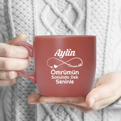 Sevgiliye Hediye Kırmızı Kupa Bardak - 1