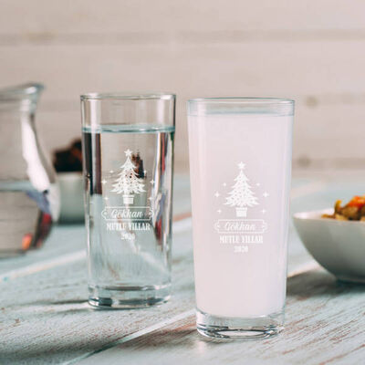 Sevgiliye Yılbaşı Hediyesi Kişiye Özel Rakı Bardağı - 1