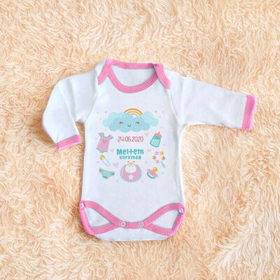 Sevimli Bebek Figürleri Temalı Kız Bebek Zıbını - 1