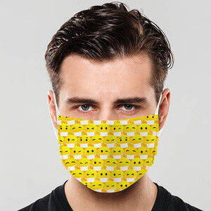 Sevimli Emojiler Tasarımlı Ağız Maskesi - 1
