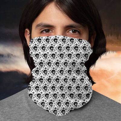 Sevimli Kuru Kafa Motorcu Boyunluk Maske Bandana - 1