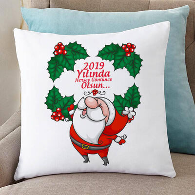 Sevimli Noel Baba Temalı Yılbaşı Yastığı - 1