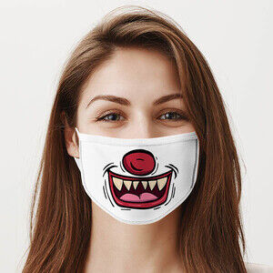 Sevimli Palyaço Tasarım Maske - 1