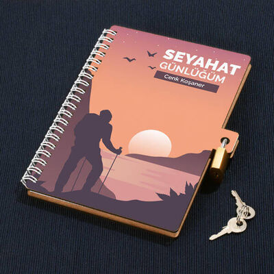 Seyahat Günlüğü Kilitli Defter - 1