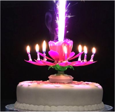 Magic Candle - Sihirli Çiçek Pasta Mumu - 3