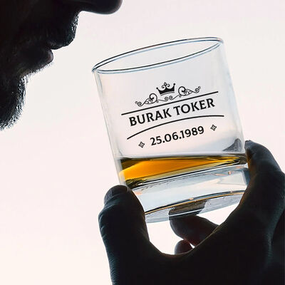 Şık Kutusunda İsime Özel Viski Kadehi - 3