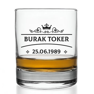 Şık Kutusunda İsime Özel Viski Kadehi - 2