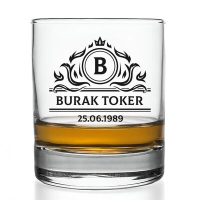 Şık Kutusunda Kişiye Özel Viski Bardağı - 2
