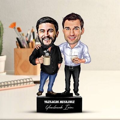 Sıkı Dostlar Karikatürlü Biblo - 1