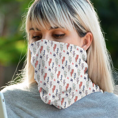 Şimşek İkonlu Motorcu Boyunluk Maske Bandana - 1