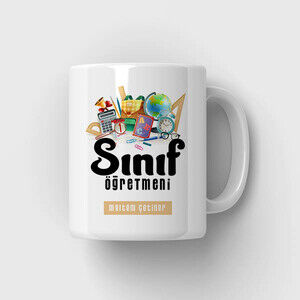 Sınıf Öğretmeni Tasarımlı Kupa Bardak - 2