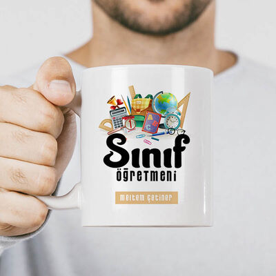Sınıf Öğretmeni Tasarımlı Kupa Bardak - 3