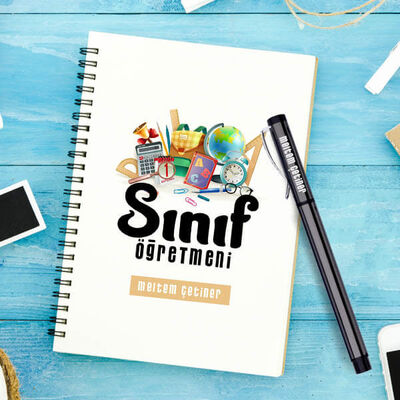 Sınıf Öğretmeni Temalı Defter ve Kalem - 1