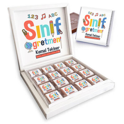 Sınıf Öğretmenine Hediye Çikolata Kutusu - 1