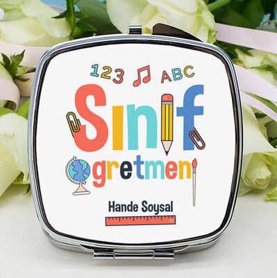 Sınıf Öğretmenine Hediye Makyaj Aynası - 1