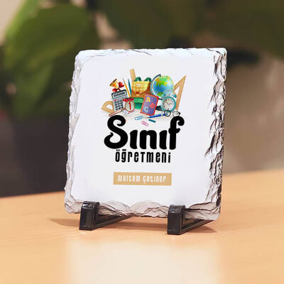 Sınıf Öğretmenlerine Hediye Taş Baskı - 1