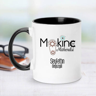 Siyah Kupa Bardak Makine Mühendislerine Özel - 1