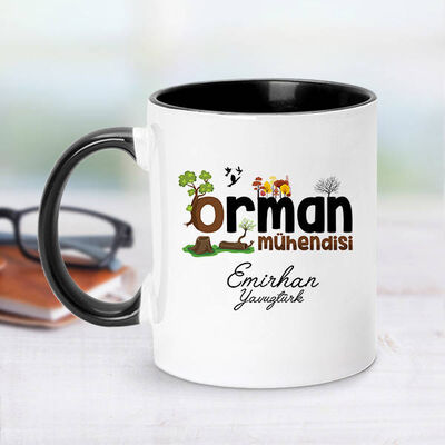 Siyah Kupa Bardak Orman Mühendislerine Özel - 1