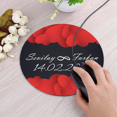 Sonsuz Aşkım Yuvarlak Mousepad - 3